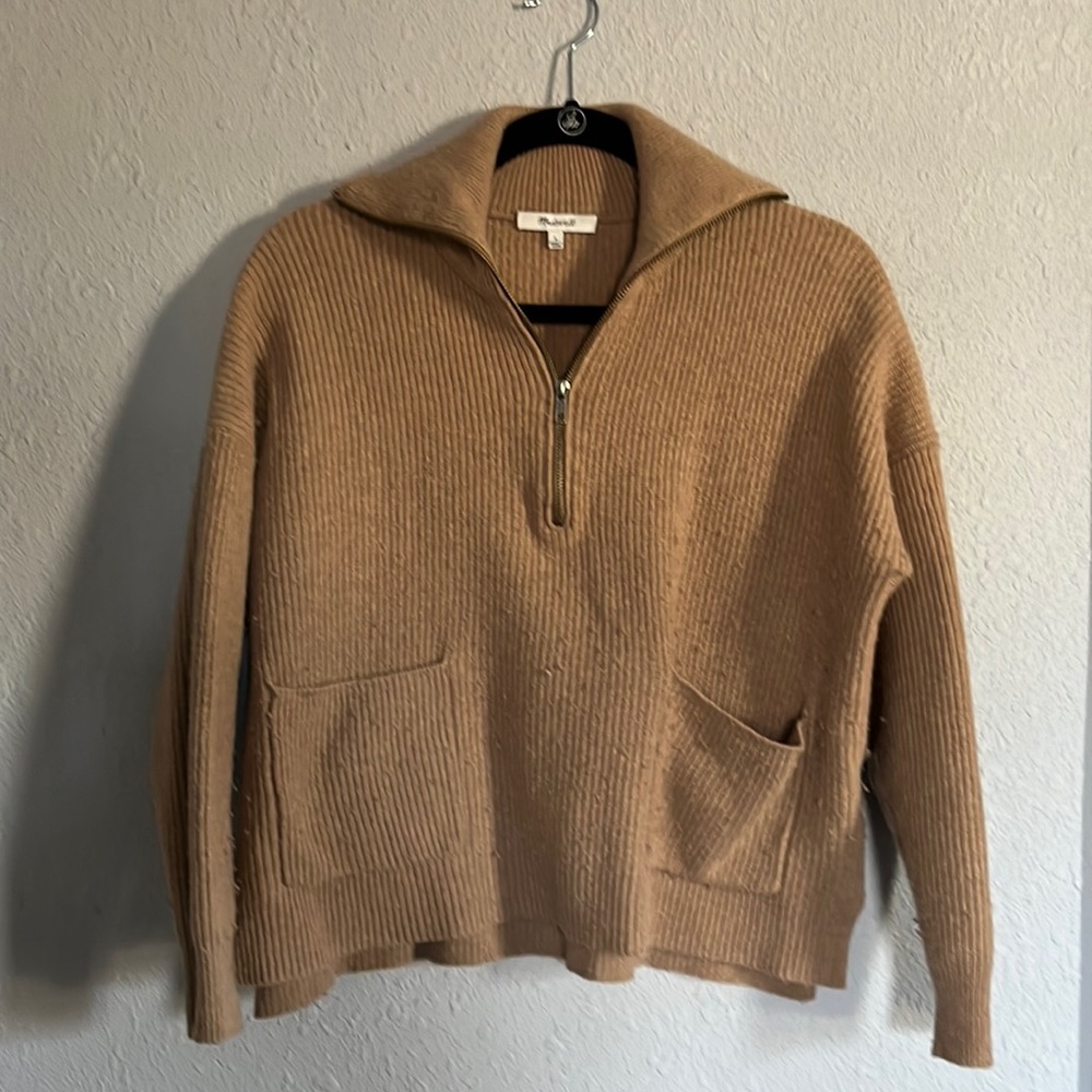 Madewell 3/4 Zip sweater